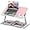 Pink, variant on Adjustable Laptop Bed Desk, Leather Bed Table Tray with Removable Stopper, Foldable Laptop Desk for Working Writing Drawing Eating on Couch Floor Bed, Black(21.65"*13")