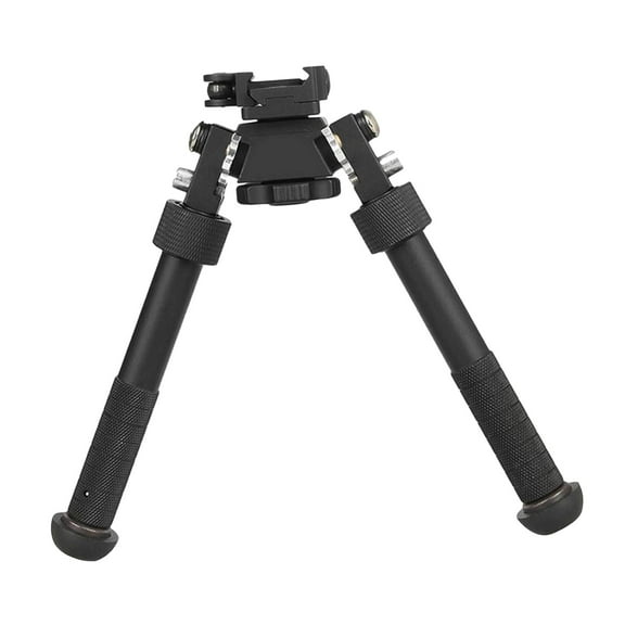 Aluminum Alloy Tilting 360Degrees Rotating Bipod Heavy Duty and Retractable Design