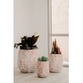 thumbnail image 2 of XBrand 19.3", 15.4" and 12.2"H Tall Beige and Golden Fiberstone/Cement Indoor Outdoor Planters (Set of 3), Modern Decorative Plant Pots with Drain Hole for All House Plants, Succulents & Flowers, 2 of 9