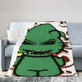 thumbnail image 2 of Oogie Boogie Cartoon Blanket Cozy Warm Flannel Throw Blanket for Living Room Bedroom Bed Sofa Car, All Seasons Fleece Blankets Gifts for Kids Teens Adults 40"X30", 2 of 8