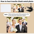 thumbnail image 6 of Aluminum Heat Transfer Picture Plate Sublimation Blank Metal Sign Board Rectangle for Heat Transfer Pressing Laser Engraving UV Printing White 200x250x0.45~0.5mm 4pcs/set, 6 of 8