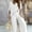 White, variant on ZEHJUHAN Women's Solid Color 2-Piece Outfit - V-Neck Short Sleeve Top & Drawstring Wide Leg Pants Set White，S