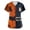 AF06-Blue, variant on Halloween Womens Scrub Tops Cute Skeleton Pattern Nurse Shirt Funny V Neck Short Sleeve Workwear Uniforms With Pockets Holiday Saffron 2XL