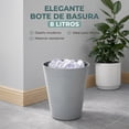 thumbnail image 4 of Bote de Basura 8 Litros Gris | Basurero Compacto para Baño, Cocina u Oficina | Cesto de Residuos Práctico y Resistente, 4 of 6