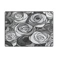 thumbnail image 5 of Yayeee Area Rugs for Living Room 5.2'x4' Non Slip Washable Bedroom Floor Carpet, Black Roses, 5 of 6