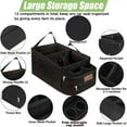 thumbnail image 3 of FUNNy elf Car Backseat Organizer for Cars, Collapsible Front Seat Organizer with 4 Cup Holders, Storage Pockets & Dividers, Passenger Seat Organizer for SUV, Truck, Sedan, 3 of 8