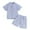 Blue, variant on Fsqjgq Baby Boy Clothes 12M Boys' Fashion Outfits Toddler Boys Girls Short Sleeve Summer Casual Gentleman Tops Hawaii Beach Holiday Solid Shirts T Shirt Shorts Outfits Clothes Set Toddler Boy Sets