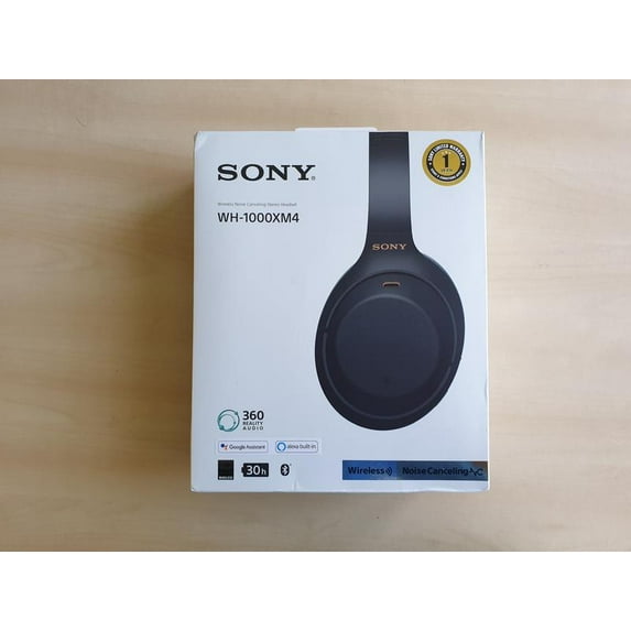 Open Box Sony WH1000XM4/B Wireless Noise-Cancelling Over-the-Ear Headphones - Black