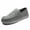 Gray, variant on New Men's Casual Canvas Loafers Slip On Breathable Flats Boat Shoes Driving Shoes Moccasins Casual Walking Shoes