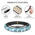 thumbnail image 4 of Sea Turtle steering wheel cover Anti-Slip,Sweat Absorption Universal 15 inch steering wheel covers cute car accessories for Men Women, 4 of 6