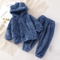 thumbnail image 2 of Odeerbi Child Baby Pajamas Sets Boys Girls Cute Sweater Warm Coat Clothing Flannel Home Suit, 2 of 3