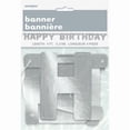 thumbnail image 2 of Bannière articulée Happy Birthday Silver Deluxe, 2 of 2