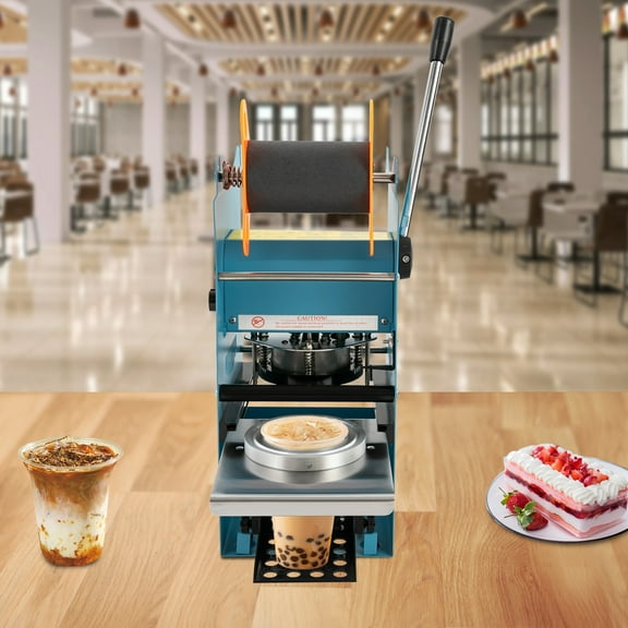 90-95mm 300Cups/H Manual Tea Cup Sealer Machine Tea Sealer Machine for milk tea stores cake stores coffee shops
