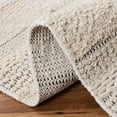 thumbnail image 5 of SAFAVIEH Natura Ermintrude Striped Cotton Area Rug, Ivory, 6' x 6' Round, 5 of 7