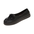 thumbnail image 2 of HTHLVMD Orthopedic Shoes for Women Wide Width, Faux Leather Loafers, Everyday Comfortable Shoes, Women's Dress Casual Shoes, Women's Lace-Up Loafer Flats, Casual Slip-On Comfort Shoes, Black 5.5, 2 of 4