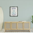 thumbnail image 3 of Stupell Industries Stay Anchored Rustic Nautical Beach Typography Graphic Art Jet Black Floating Framed Canvas Print Wall Art, Design by CAD Designs, 3 of 5