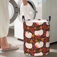 thumbnail image 4 of Cauagu Autumn White Pumpkin for Laundry Basket,Collapsible Organizer Basket for Storage Bin Toy Bins Gift Baskets Bedroom Clothes Children Nursery Hamper -Medium, 4 of 7