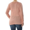 thumbnail image 2 of ULTRA FLIRT Womens Coral Long Sleeve Keyhole Top Juniors L, 2 of 2