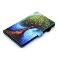 thumbnail image 6 of for iPad 10th Generation 10.9" (2022) with Pencil Holder Leather Multi-Angle Viewing Folio Magnetic Stand Wallet Card Slot with Auto Sleep Wake Smart Cover for iPad 10.9 Inch 2022, Tree, 6 of 9
