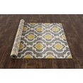 thumbnail image 4 of Moroccan Trellis Contemporary Indoor Area Rug 6'6" X 9' Gray/Yellow, 4 of 5