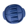 thumbnail image 1 of Soporte para tacos con ranuras para microondas, utensilios de cocina, bandeja para servir tacos, ideal para acampar, comida para llevar, reuniones, azul oscuro, 1 of 9