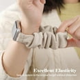 thumbnail image 4 of XiHAMA 5 Pack Scrunchie Bands Compatible with Apple Watch Band 38mm 40mm 41mm 42mm 44mm 45mm 49mm for Women, Cute Fabric Scrunchy Adjustable Elastic Strap for iWatch SE Ultra Series 8 7 6 5 4 3 2 1, 4 of 6