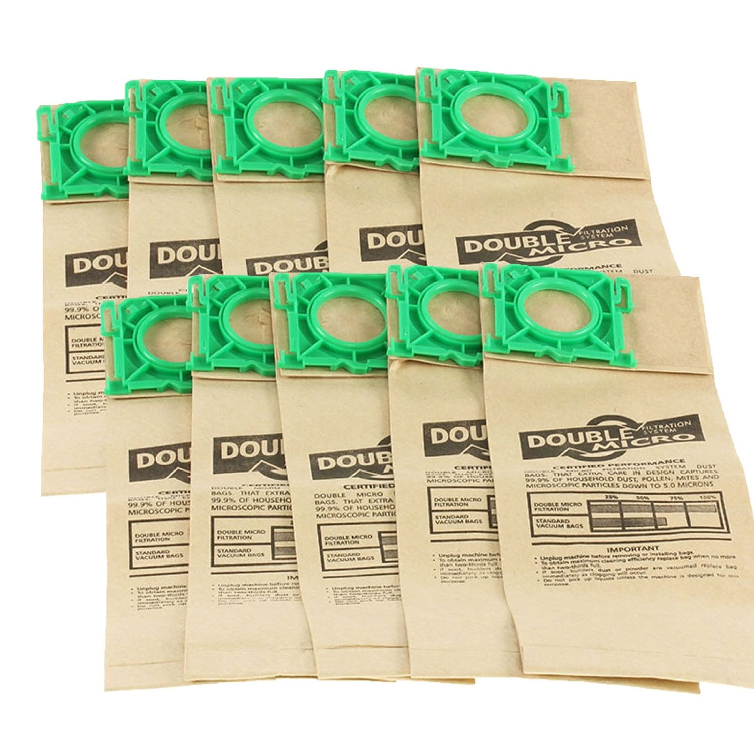 10 X Paper Dust Bags For Sebo X & C Series Vacuum Cleaner With Plastic Collar 
