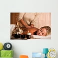 thumbnail image 1 of Masseur Doing Massaging Back Wall Mural by Wallmonkeys Peel and Stick Graphic (48 in W x 32 in H) WM135664, 1 of 4