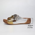 thumbnail image 5 of ATENAR Women Sandals Open Toe Summer Sandals for Women Beach Womens Shoes Gold 7.5, 5 of 9