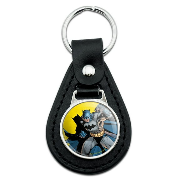 Black Leather  Batman Character Keychain