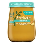 Beech-Nut Immune Support Stage 3 Baby Food, Banana Pumpkin & Orange, 4 oz Jar
