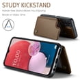 thumbnail image 3 of Mantto Case for Samsung Galaxy A52 4G/5G with Card Holder, Retro PU Leather RFID Blocking Credit Card Slots Double Magnetic Clasp Flip Kickstand Shockproof Phone Cover for Galaxy A52 4G/5G,Brown, 3 of 9