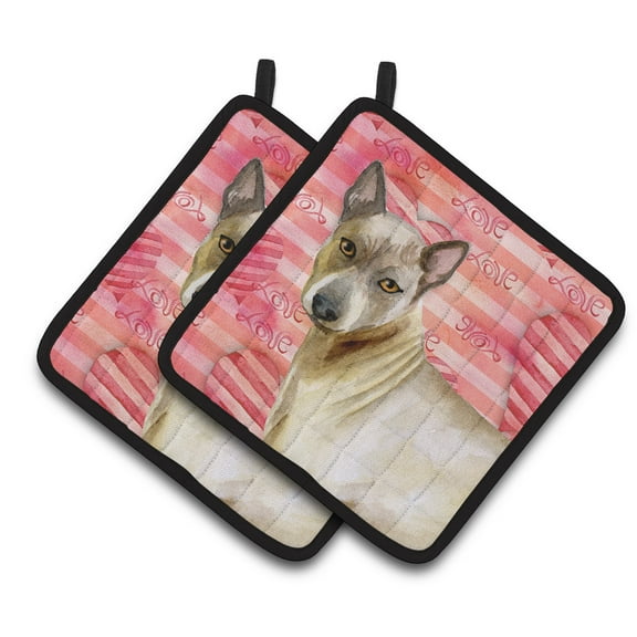 Caroline's Treasures Thai Ridgeback Love Pair of Pot Holders