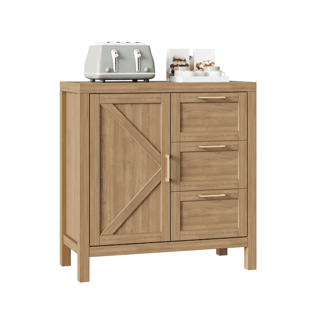 Buffet Bahut - Buffet Moderne de 35,4 Pouces avec Rangement, Armoire en Bois, Table Console de Buffet pour Salon