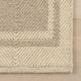 thumbnail image 4 of Rugs USA x Nate Berkus Canon Bordered Wool Cozy Area Rug, 2' 6" x 8', Runner, Canon Beige, 4 of 7
