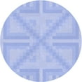 thumbnail image 1 of Ahgly Company Machine Washable Indoor Round Transitional Sky Blue Area Rugs, 3' Round, 1 of 7