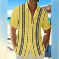 thumbnail image 2 of Lumtrix Mens Shirt Guayabera Cuban Short Sleeve Button Down Summer Beach Hippie Shirts Gray L, 2 of 5