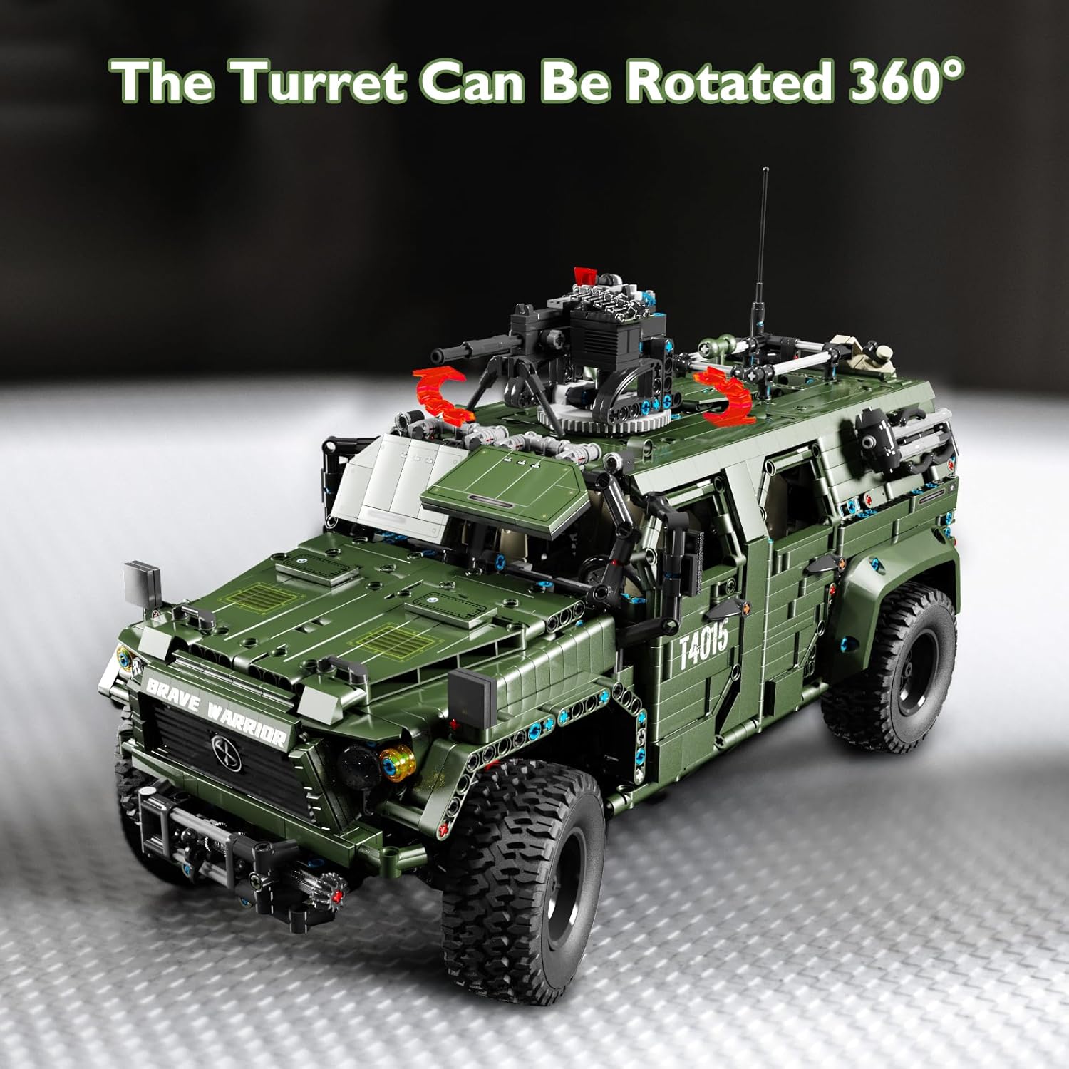 Military Cars Building Sets 61508, Army Off Road Vehicle Warrior Combat Model Truck, Collectible Model Car Kits to Build, Gifts for Men (3,175 Pieces)