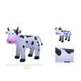 thumbnail image 3 of Decoración inflable navideña TRMESIA con forma de vaca de 6 pies con luz LED, 3 of 6