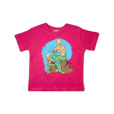 

Inktastic Mer Dad and Daughter Braiding Beautiful Blond Hair Gift Toddler Boy or Toddler Girl T-Shirt