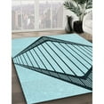 thumbnail image 2 of Ahgly Company Indoor Square Patterned Deep-Sea Green Area Rugs, 5' Square, 2 of 6