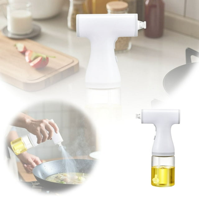 Binwennn Fuel Oil Distributor 2 In 1 Glass Fuel And Distributor 200ML USB Charging Equipped With LED Light Suitable For Cooking Barbecue Air Fryer Etc Home And Kitchen Items Syrup Bottles for Vinegar