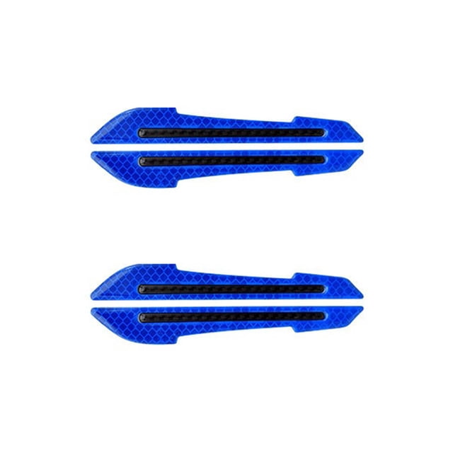 Kenally 2 piezas pegatinas de coche advertencia reflectante vista trasera tira cinta calcomanía azul Type3 NO3 Kenally VI015492-04