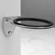 thumbnail image 2 of Soporte de pared para secador de pelo, estante plano para baño, habitación, baño, barbería (plateado) 5,2x12,6x10cm, 2 of 4