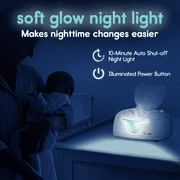 Hiccapop Baby Wipe Warmer and Wet Wipes Dispenser with Changing Light, White