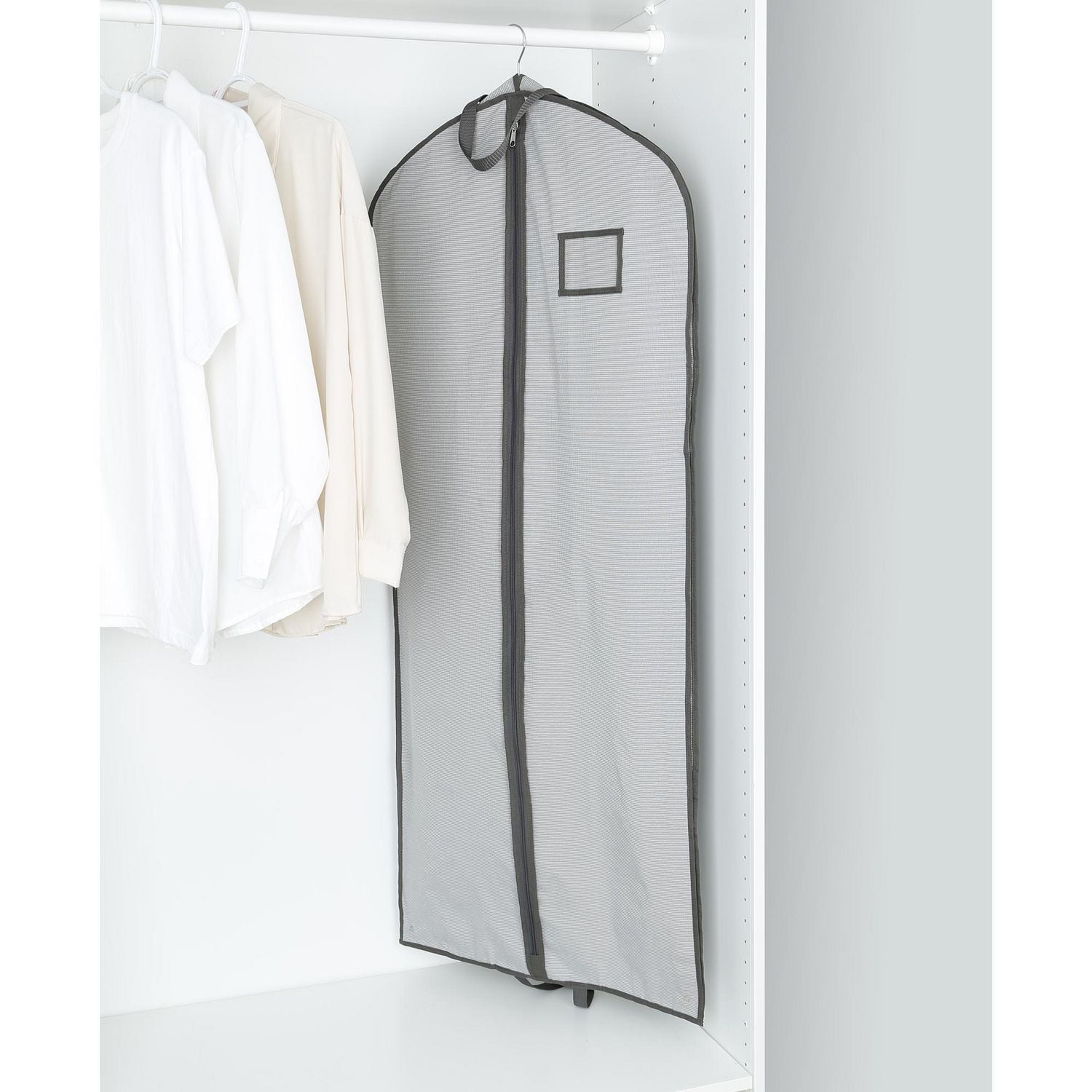 Mainstays Garment Bag for Travel and Storage, Breathable, with Mainstays Garment Bag for Travel and Storage, Breathable, with