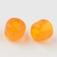 thumbnail image 2 of U8MO 50g Solid Color Glass Tiny Beads Round Transparent Loose Bead Spacer Craft 2~4mm-Orange-3mm,about 1100pcs, 2 of 3
