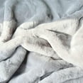 thumbnail image 6 of ORINOVA Grey Shag Runner Fuzzy Rug For Bedroom Faux Rabbit Washable Fluffy Fur Nursery Rugs For Living Room Cute Room 2x4 Rug, 6 of 9