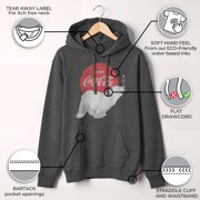 Women's Coca Cola Polar Bear Pull Over Hoodie Charcoal Heather Medium