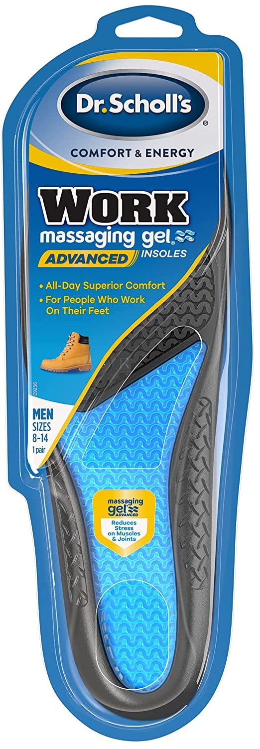 Dr. Scholl's Comfort & Energy Work Insoles for Men Size 8-14, 1 Pair ...